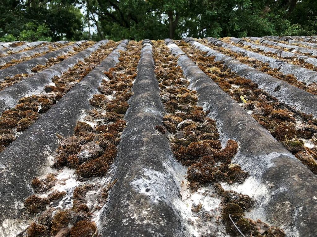 corrugated asbetos roof 